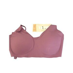 True Body Triangle Bra XS Convertible Strap Purple Lightweight Seamless‎ Stretch